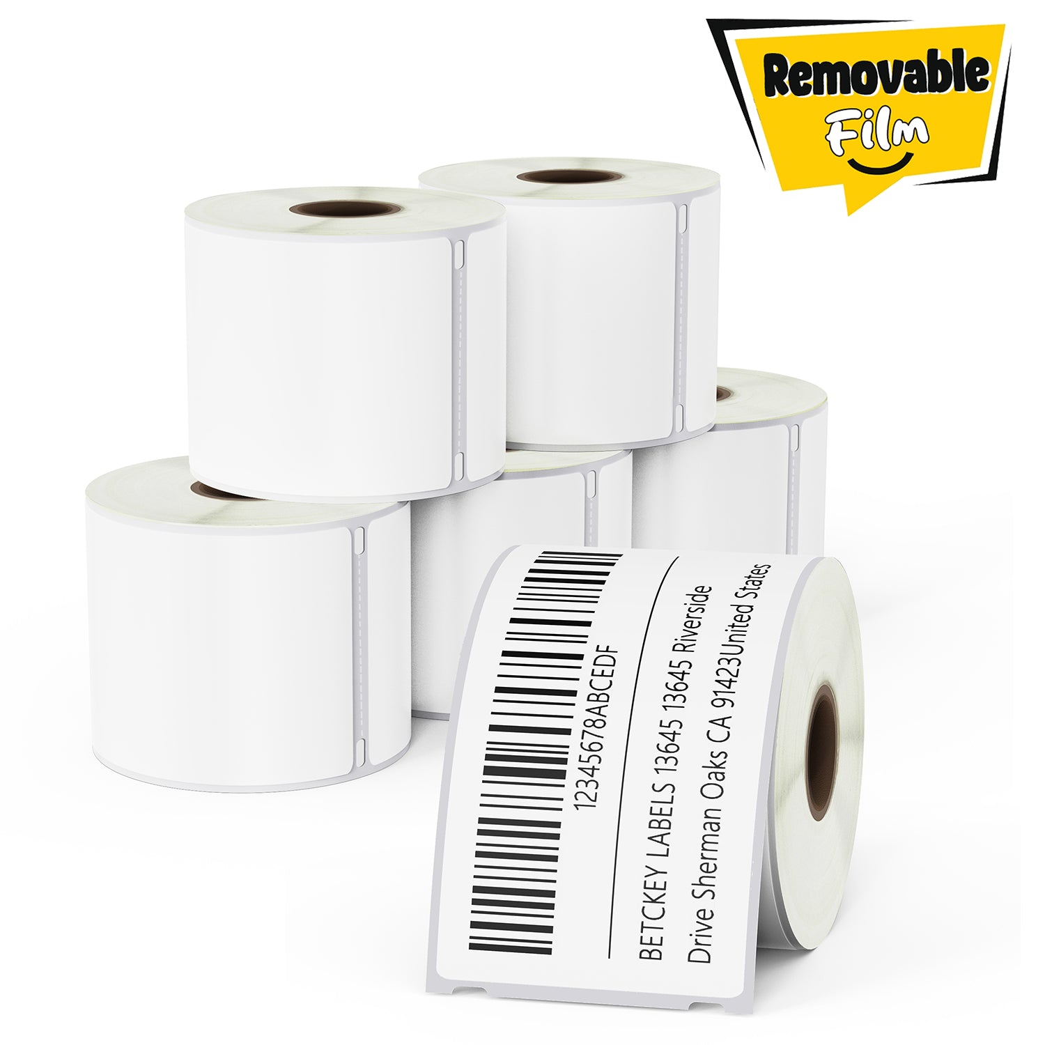 Dymo 30857 Removable Film Visitor Name Tag Badge Labels 2-1/4" x 4"