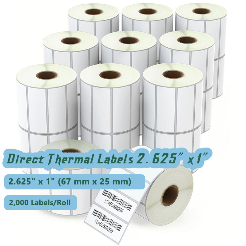 Zebra Direct Thermal Labels Shipping Labels