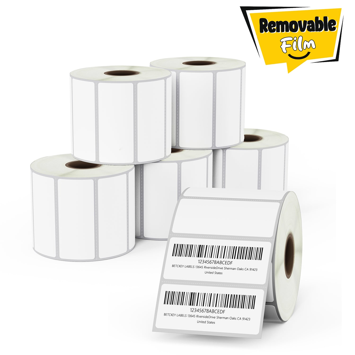 2.25" x 1" File Folder Removable Film Labels