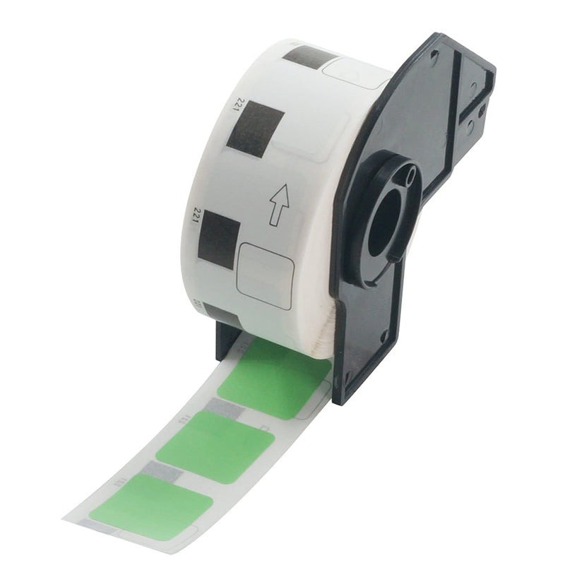 Brother DK-1221 Green Square Labels