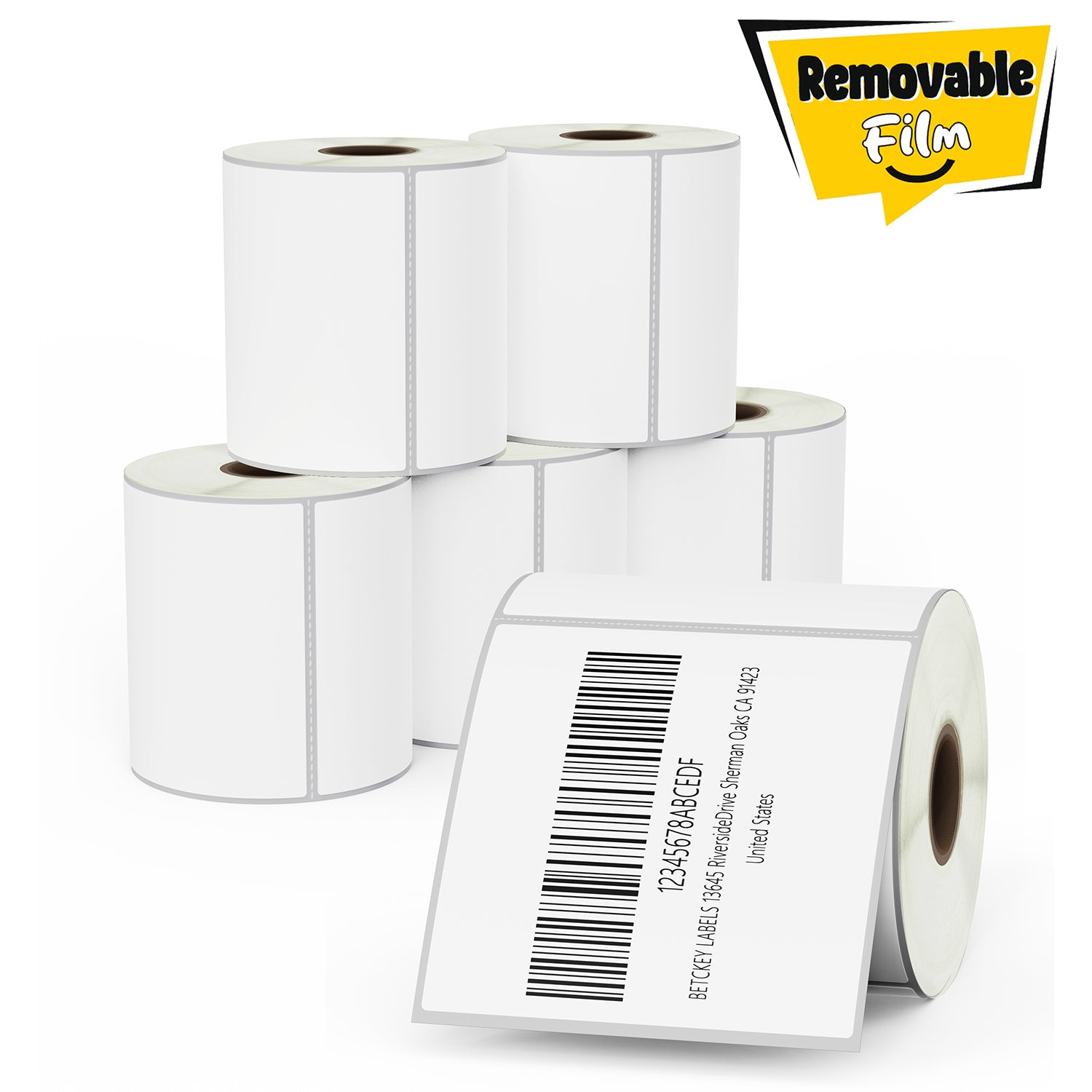 3" x 3" Large Square Removable Film Labels