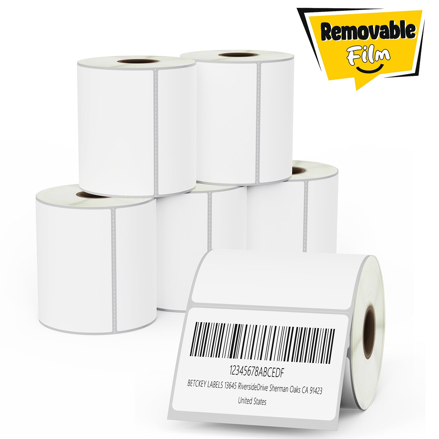 3" x 2" Multipurpose Removable Film Labels