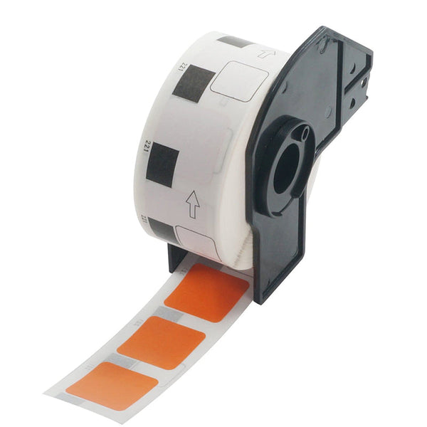 Betckey Brother DK-1221 Square Labels Color Labels 0.9 in x 0.9 in