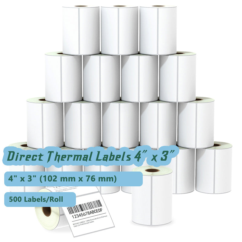 Zebra Direct Thermal Labels Shipping Labels