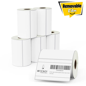 4" x 2.5" Shipping Removable Film Labels
