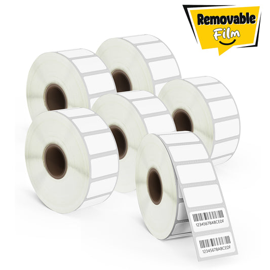 1" x 0.5" Small Removable Film Waterproof Labels