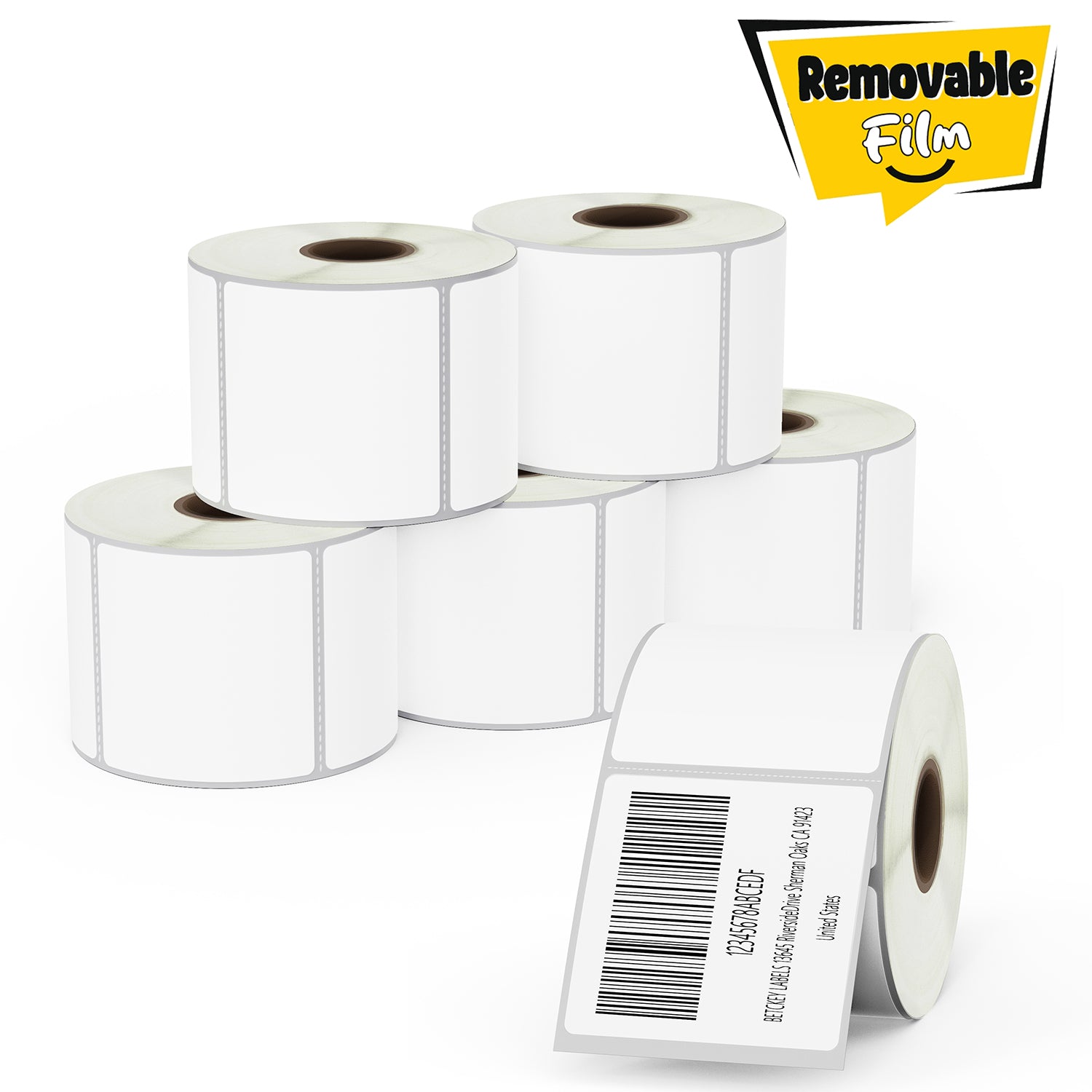 2" x 2" Square Removable Film Labels