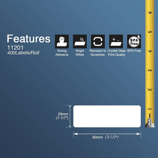 Brother DK-1201 Removable Address Labels 1.1" x 3.5"