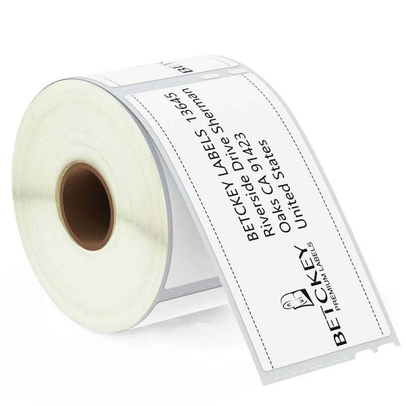 Betckey Dymo 30323 Shipping Labels Name Badge Labels 2-1/8" x 4"