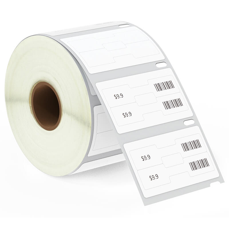 Betckey Dymo 30299 Jewelry/Price Tag 2-up Barbell Replacement Labels 3/8" x 3/4"