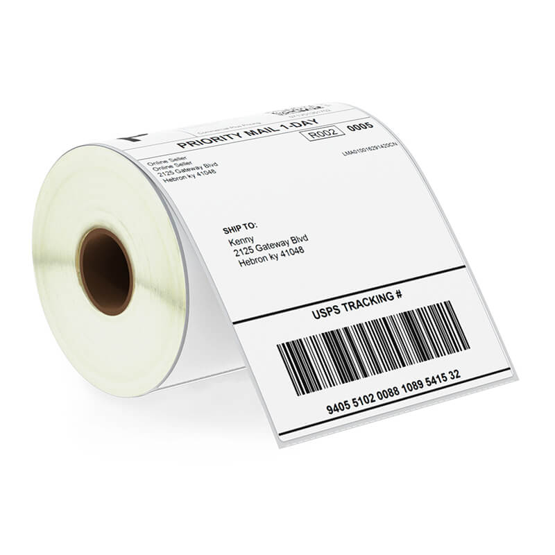 Zebra 4" x 6" Blank Shipping Labels Direct Thermal Labels