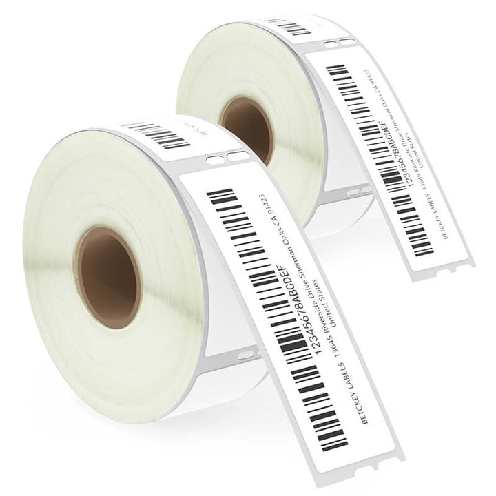 Betckey Dymo 30252 Compatible Address Labels 1-1/8" x 3-1/2" Barcode Labels