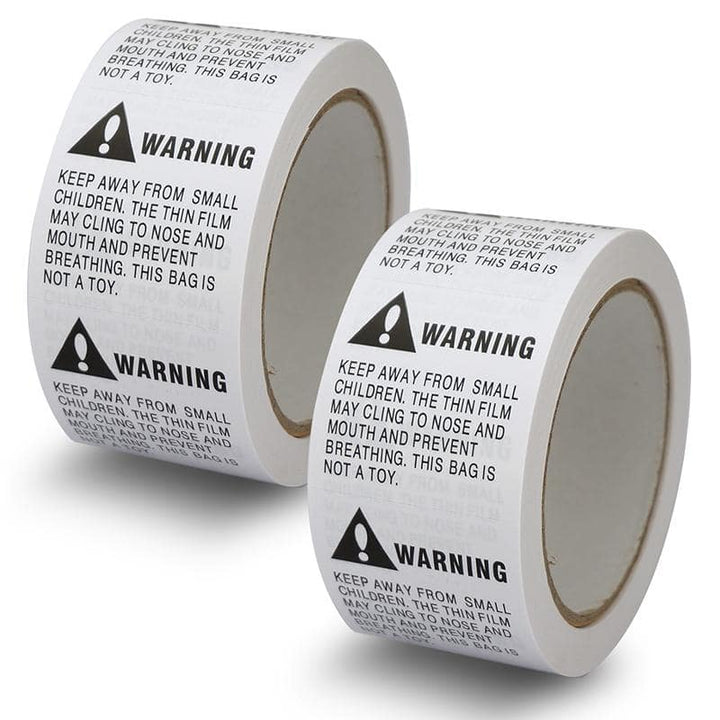 2" X 2" Keep Away from Small Children Suffocation Warning Label Stickers