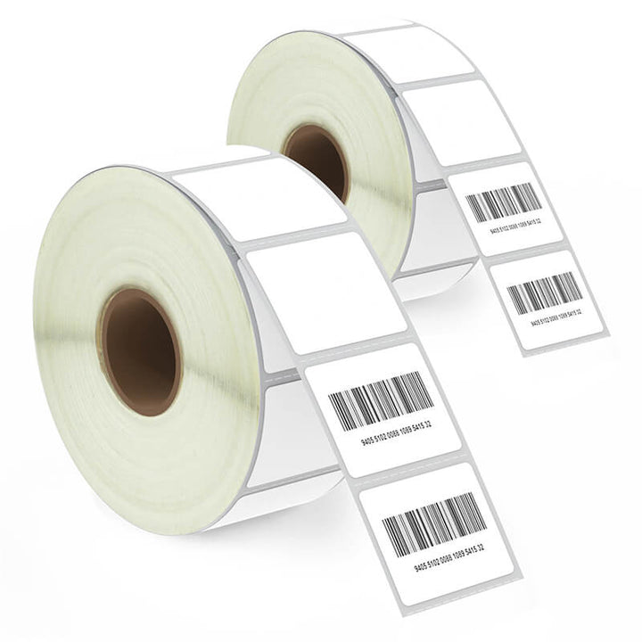 White Direct Thermal Labels 1.25" x 1"