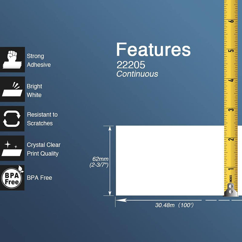 DK-2205 Continuous Labels