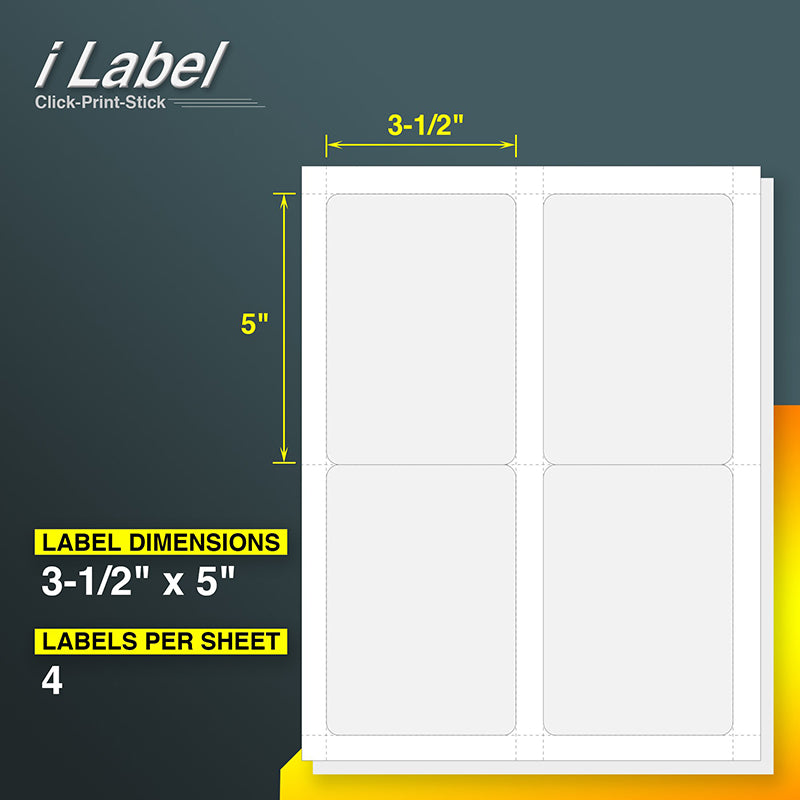 Five Inch Labels 4UP 3.5
