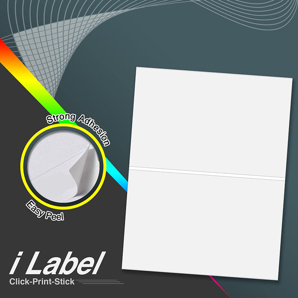 Betckey 8.5" x 5.5" Half Sheet Self Adhesive Shipping Labels for Laser & Inkjet Printers