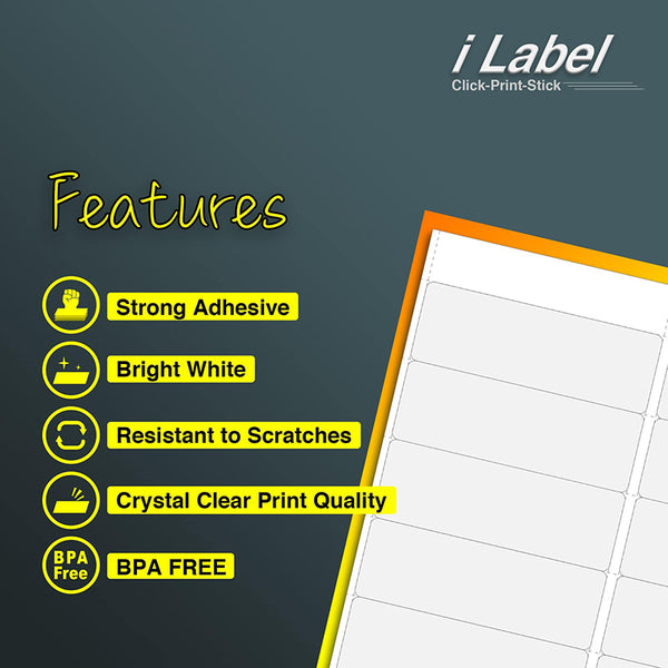 14UP 4" x 1-1/3" Address Labels for Laser & Inkjet Printers