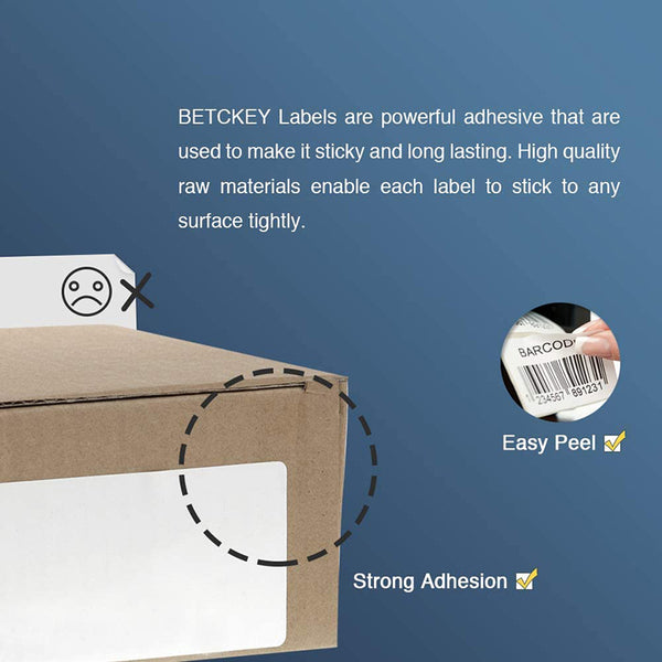 Betckey Brother DK-1247 Compatible Shipping Labels DK1247 Labels 4.07 in x 6.4 in