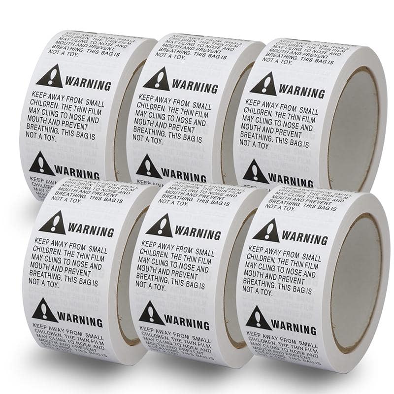 2 x 2 inch  Warning & Caution: Suffocation Warning Stickers –  OfficeSmartLabels
