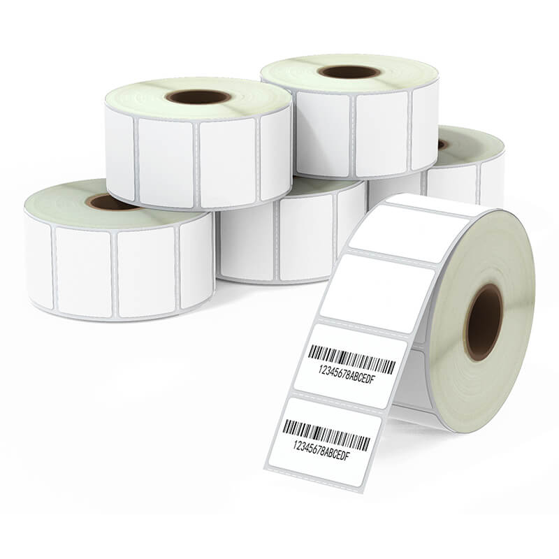 Etiquettes papier blanc haute brillance Laize étiquette 38.0 mm
