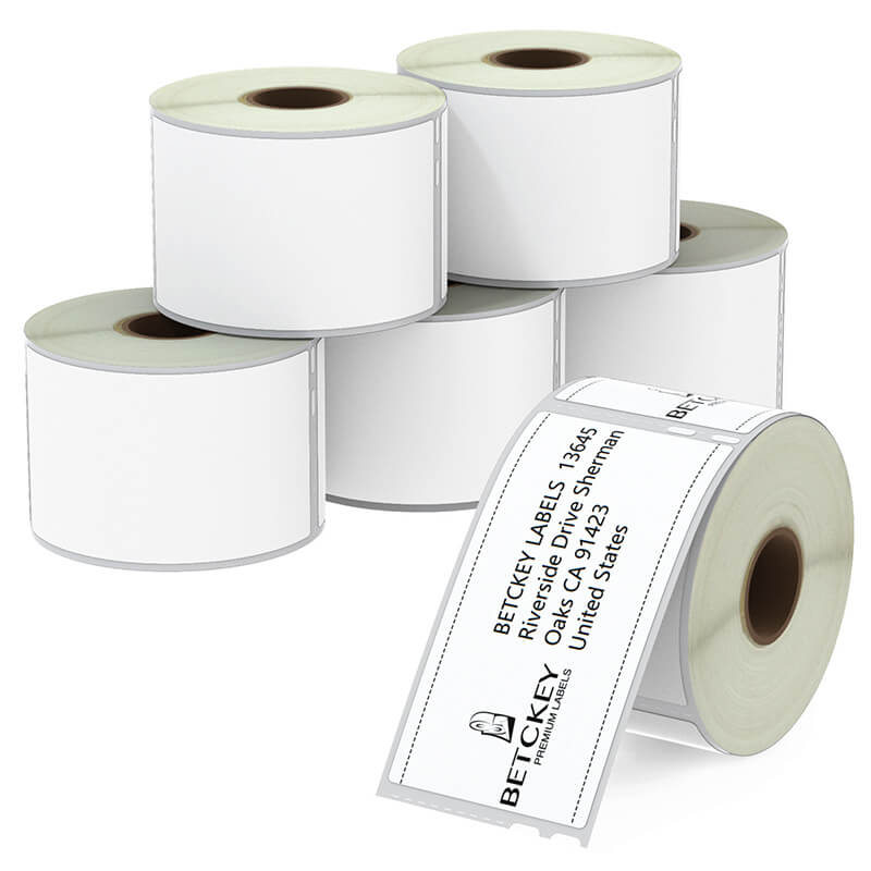 Betckey Dymo 30323 Shipping Labels Name Badge Labels 2-1/8" x 4"