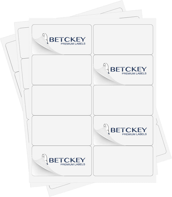 Betckey 4" x 2" 10UP Laser/Inkjet labels Shipping Address Mailing & Barcode Labels