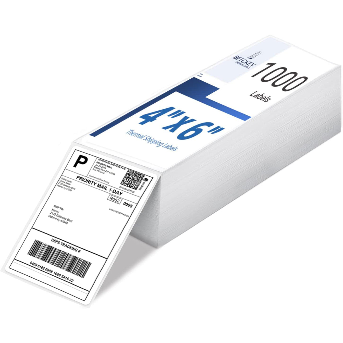 Betckey 4" X 6" Thermal Direct Shipping Labels Fanfold Labels – BETCKEY ...