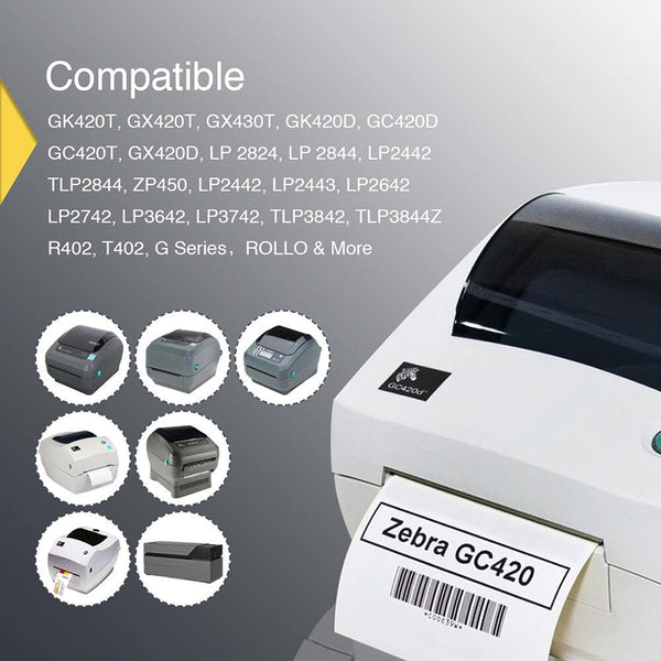 Zebra 2" x 1" UPC Barcode & Address Labels Direct Thermal Labels